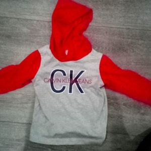 Calvin Klein long sleeve hooded t shirt
